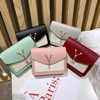 

Fashion Women Handbag Chain Crossbody Bag Purse Shoulder Pouch PU Leather Square Messenger Bag 5 Colors Dropship