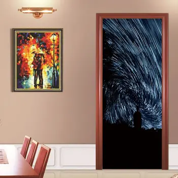 

Night Scene Bus Door Sticker Wall Art Mural Home Decor Wallpaper Decal 77x200cm Home Decoration Wall Decal Home Decor-30