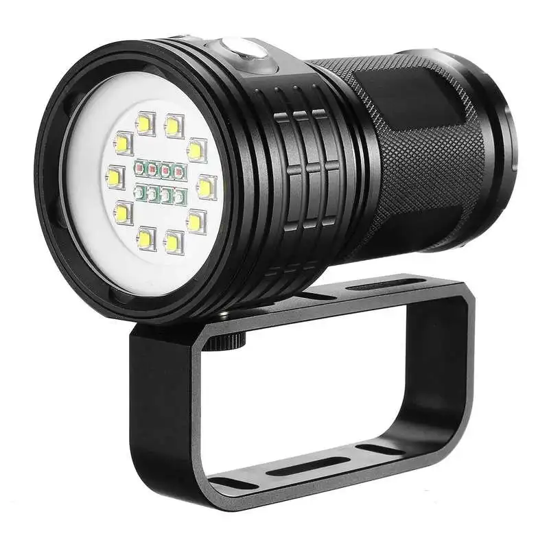 

1pcs Waterproof LED Diving Flashlight Underwater Photography Video Camera Tactical Flashlight 250LM LED Lantern Torch