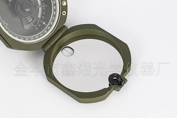 Kirsite профессиональный открытый дорожный компас многофункциональный наклон измерение направления флуоресцентный циферблат географический Компас для лагеря