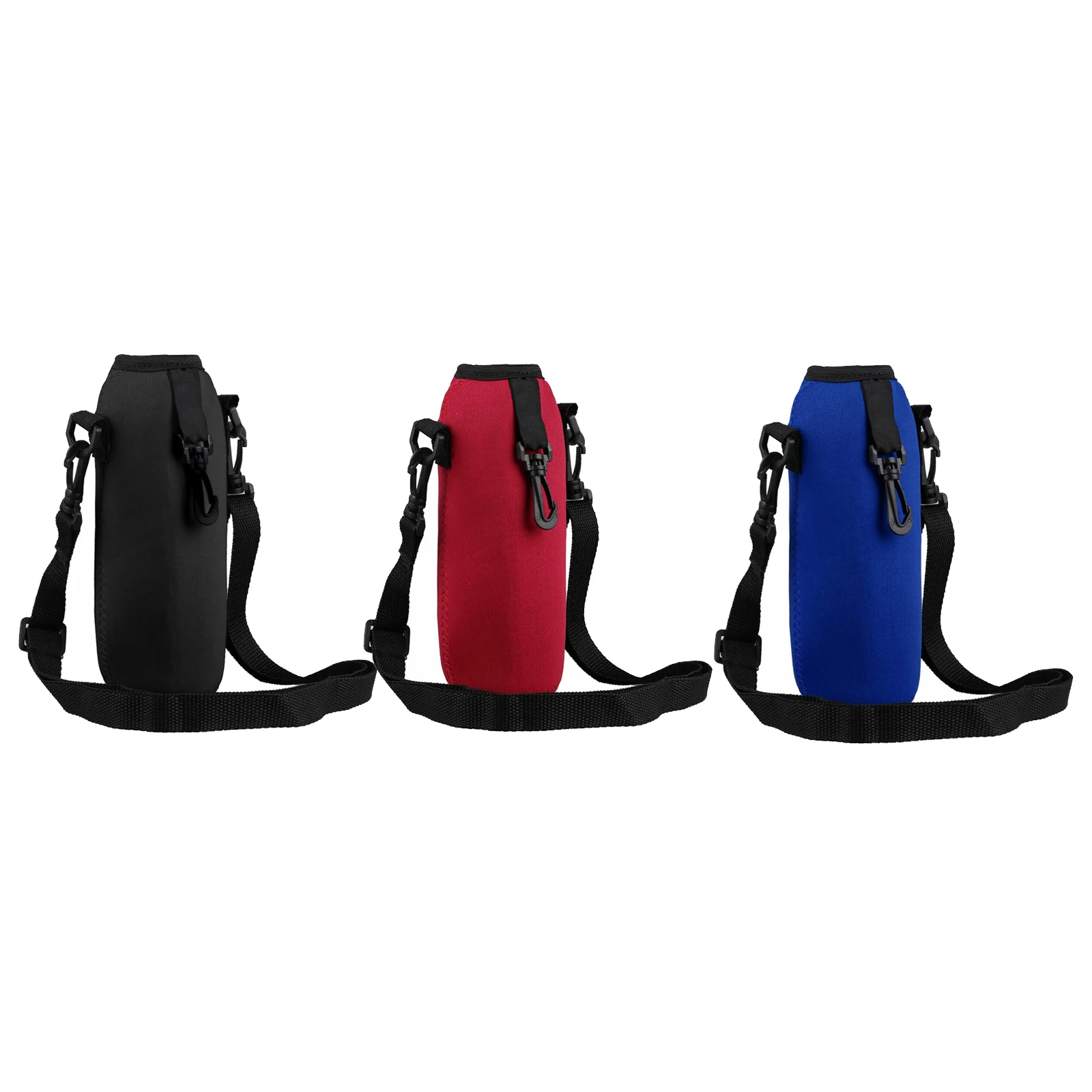 

750ML Collapsible Neoprene Water Bottle Carrier Zipper Cooler Cover Insulator Holder Sleeve for Scuba Diving Sports