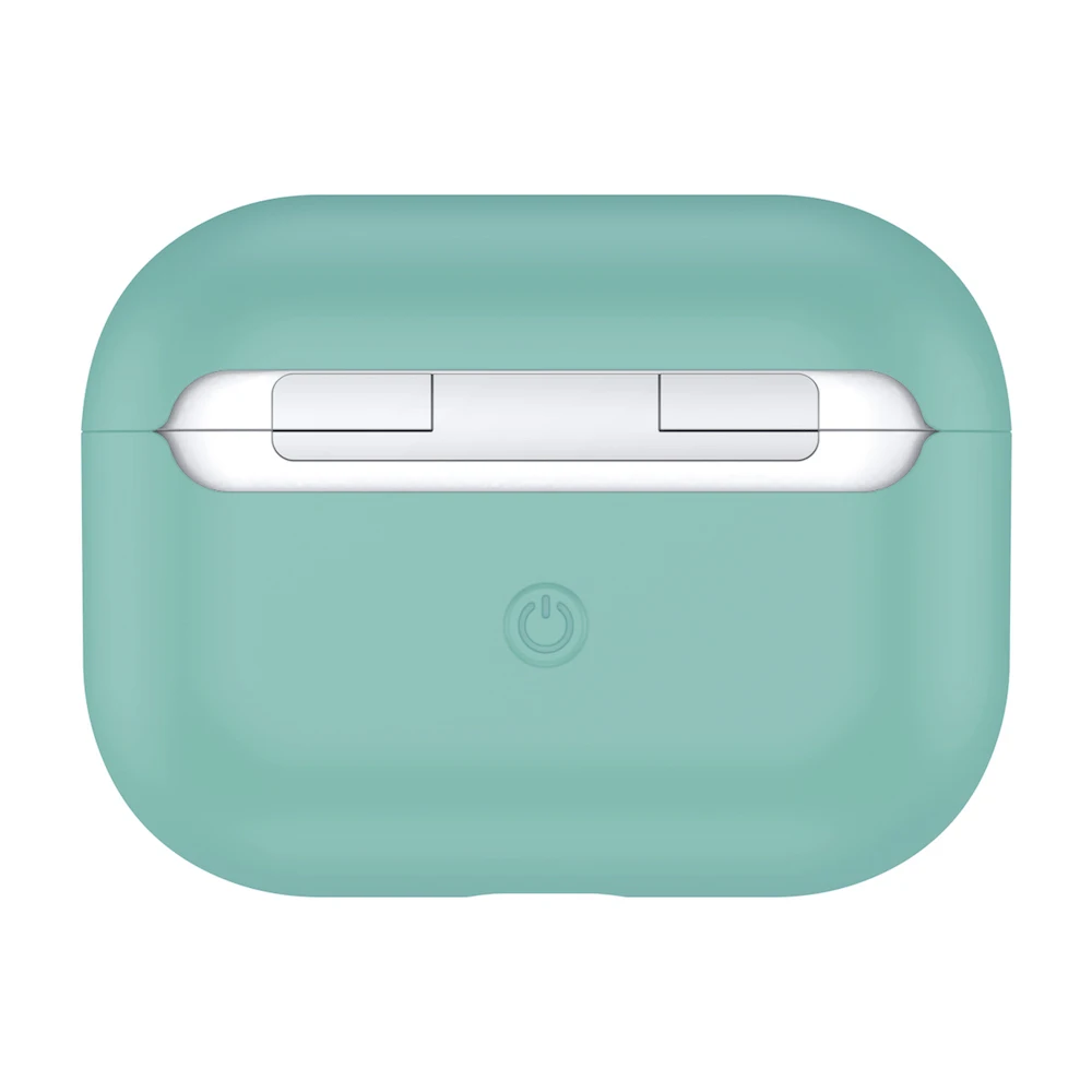 Macaron сплошной цвет ультра тонкий чехол для наушников для Airpods чехол милый силиконовый Bluetooth наушники защитный чехол-3 поколения - Цвет: 14