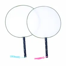 Наполняющий круг, креативный, ручной работы, Круглый, набивной, секционный, пустой, изобразительное искусство, висячий веер, сделай сам, Круглый, Шелковый веер, ткань, не