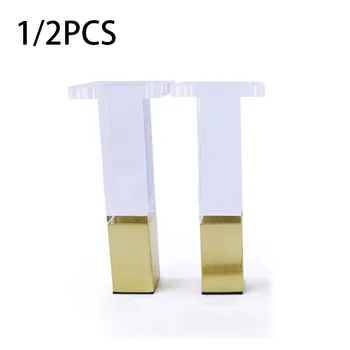 

1/2PCS Furniture Transparent Foot Crystal Foot Dining Chair Foot Plexiglass Sofa Leg Cabinet Foot Bed Foot Furniture Accessories