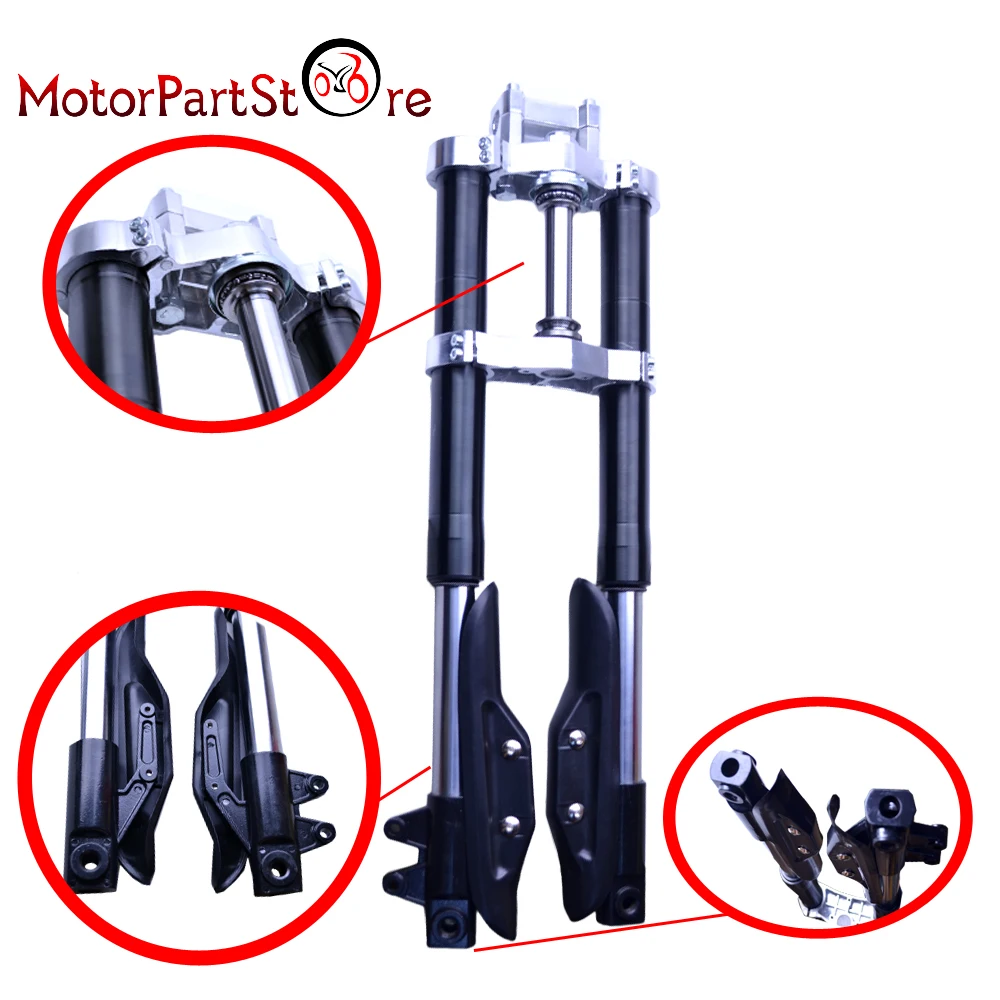 INVERTED FRONT FORKS SUSPENSION FIT FOR DISC BRAKE UPGRADED XR50 CRF50 XR CRF 50 SDG SSR DIRT PIT BIKES FK05 SSR SDG 110 125