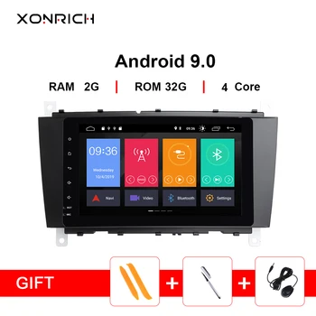 

2 Din Android 9 Car DVD GPS radio navi For Mercedes/Benz W203 W209 W219 A-Class A160 C-Class C180 C200 CLK200 Multimedia Stereo