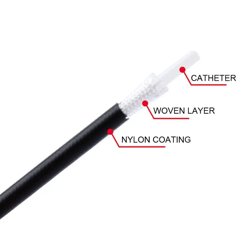 Bicycle Bike Brake Pipe Hydraulic Hose Braided Mountain Bike Oil Disc Brake Pipe 5.0mm OD Accessories
