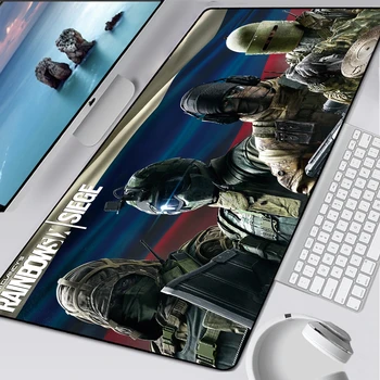 

Rainbow Six Siege Rubber Large 900x400mm PC Mousepad Gamer Gaming Mouse Pad XXL Desk Keyboard Mat Computer Laptop XL Office Pads
