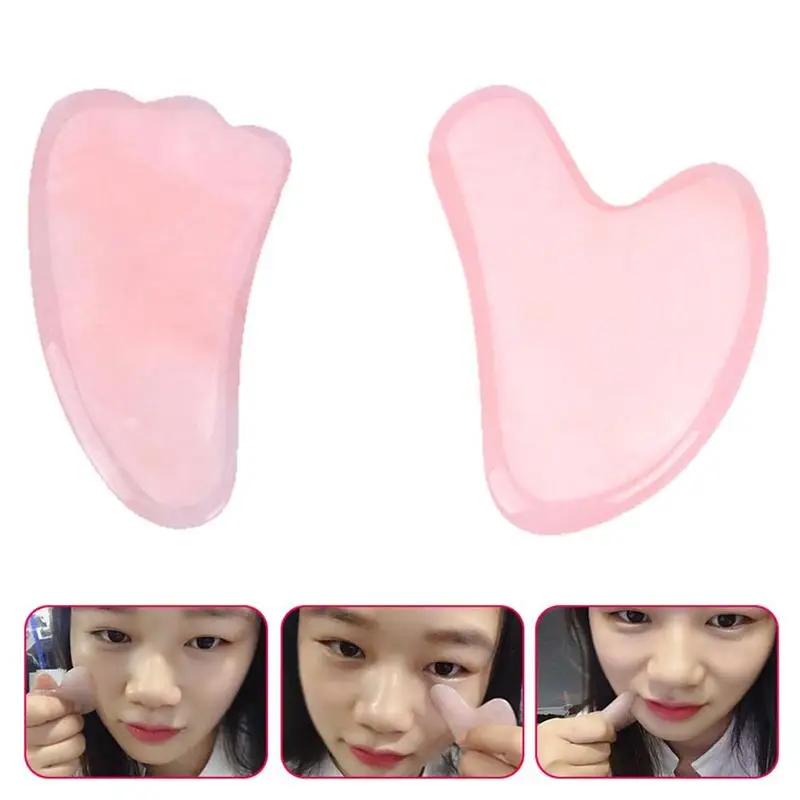 Gua Sha Board Natural Stone Scraper V Shape Face Lifting Firming Tools Chinese Gua Sha Tools For Face Neck Back Body Therapy