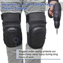 Work-Knee-Pads Protect Gardening-Construction-Worker with Gel Padding Adjustable Straps