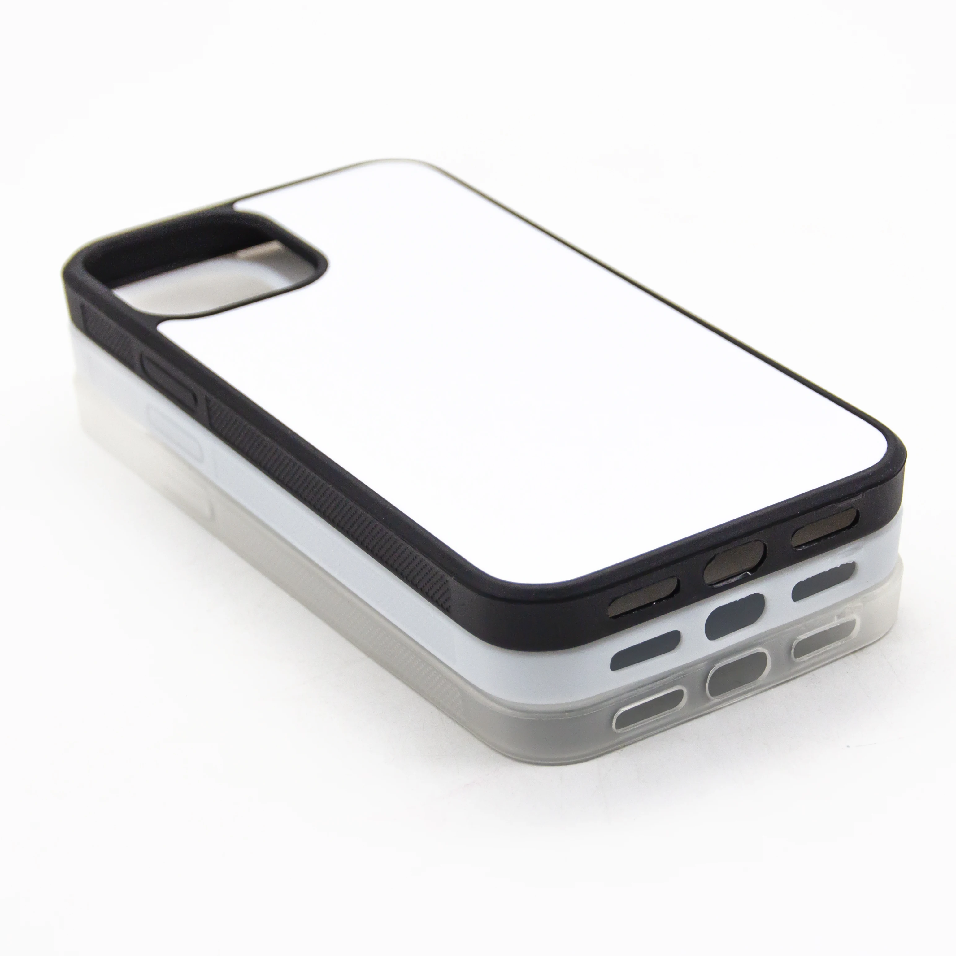5pcs Sublimation Phone Case Rubber TPU  For iPhone 16 15 15 pro max 14 13 12 12 pro 12 11 With Aluminium Plate 2