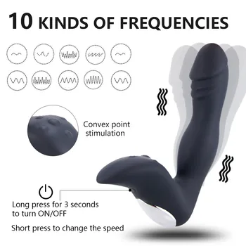 Male Prostate Massage Anal Dildo Vibrators Prostata Stimulator Butt Anal Plug Anus Adult Sex Toy for Men Woman Gay Stimulation 2