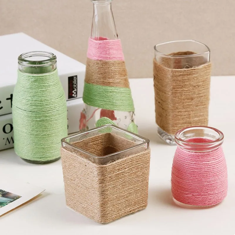 Party Supplies Hemprope Rope Decoration Twine Jute Brown Weaving Home Decor Manual Gifts for New Year Decoration 20M