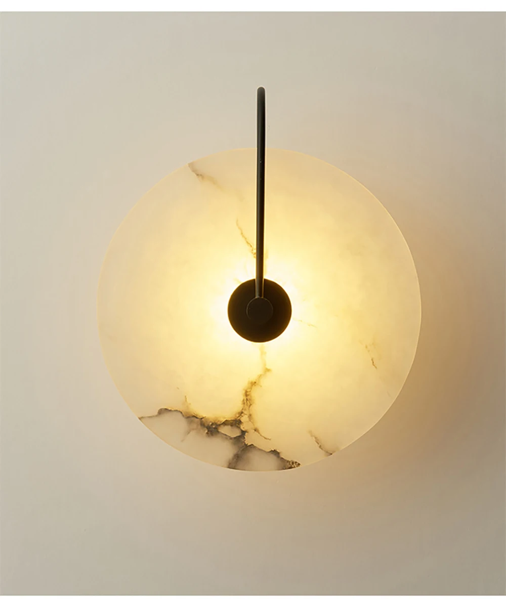 Marble Wall Light White Stone Deluci Design