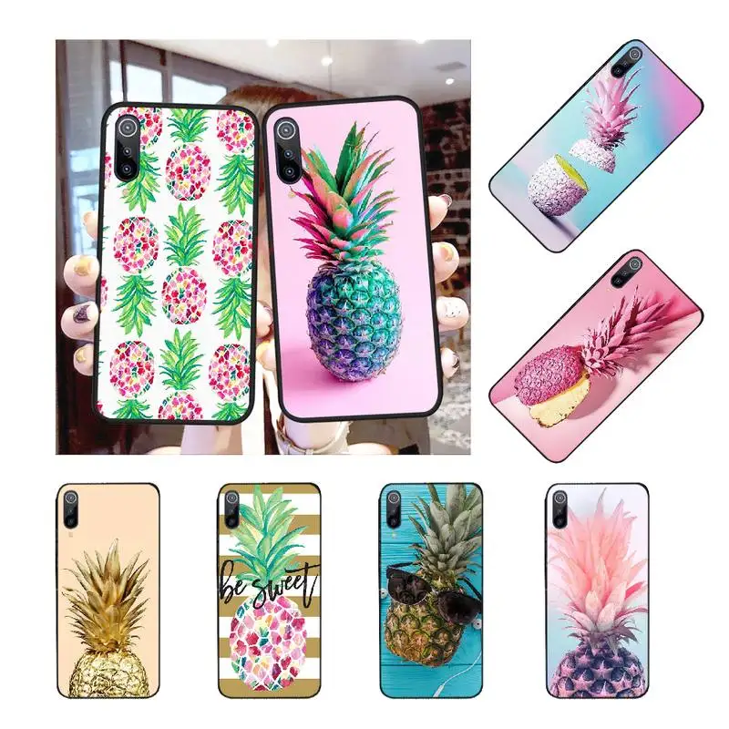 NBDRUICAI красочный ананас Роскошный Уникальный Дизайн чехол для телефона Redmi Note 8 8A 7 6
