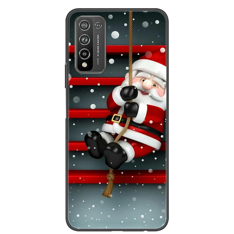 Cho POCO M3 Ốp Lưng Dễ Thương Silicon Giáng Sinh Ốp Điện Thoại Dành Cho Xiaomi Poco M3 M 3 Mềm TPU Bao POCO x3 NFC Coque Quà Tặng Năm Mới 