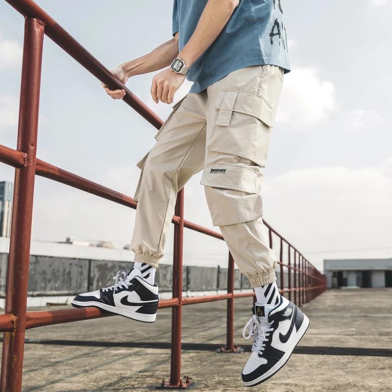 

Streetwear Mens Hip Hop Jogging Pants Casual Men Trousers Big Size Loose Sweatpants Male 2022 New Multi Pocket Harem Pants 5XL