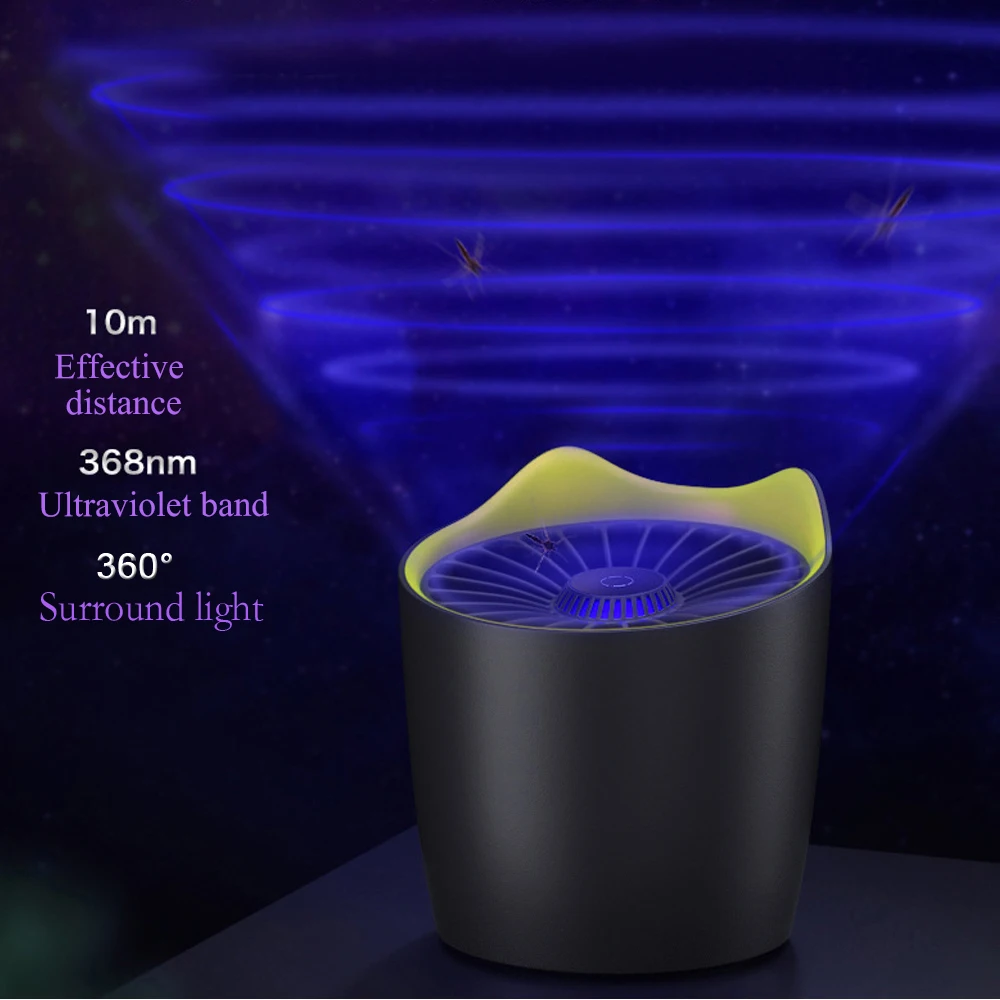 

2020 Electric Mosquito Insect LED Light Trap Lamp Pest Control, Night Lamp for Killing Mosquitoes, Odorless, Children Safe