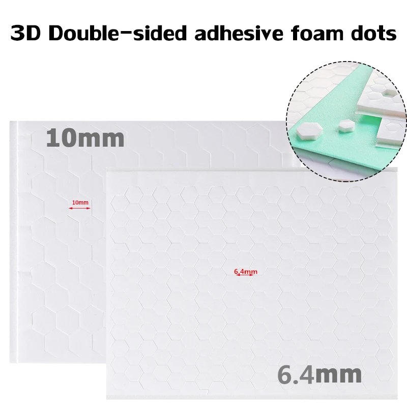 Stickers - Autocollants,3D Double face adhésif mousse points 2mm d