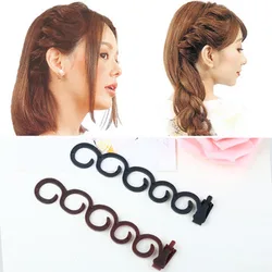 2pcs/set Flower Magic Hair Clip Braider Stylist Queue Twist Plait Hair Braid Hairstyle Styling Maker DIY Tool Hair Accessories