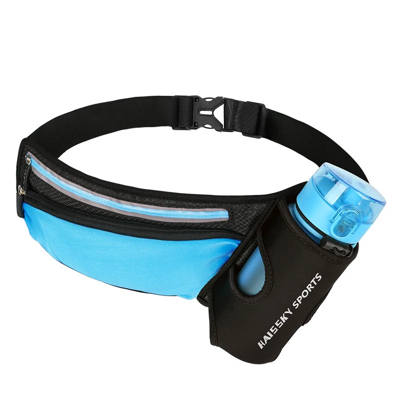 Bag and botter Беговая марафонская поясная сумка для спорта, альпинизма, пеших прогулок, гонок, тренажерного зала, фитнеса, легкий гидратационный пояс, бутылка для воды, набедренная поясная сумка - Цвет: Bag and botter