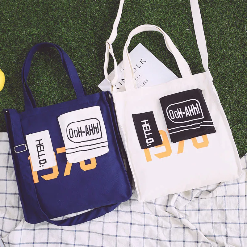 Каждый день специальный Кейси человек стиль корейский стиль INS повседневные холщовые сумки для учащихся Универсальная Портативная сумка на плечо