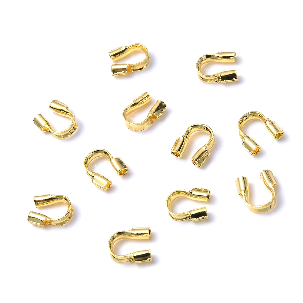 100 stücke/lot 4,5 x4mm Draht Protektoren Draht Schutzfolie U Form Wächter Zubehör Haken für Schmuck Machen – Detail 13