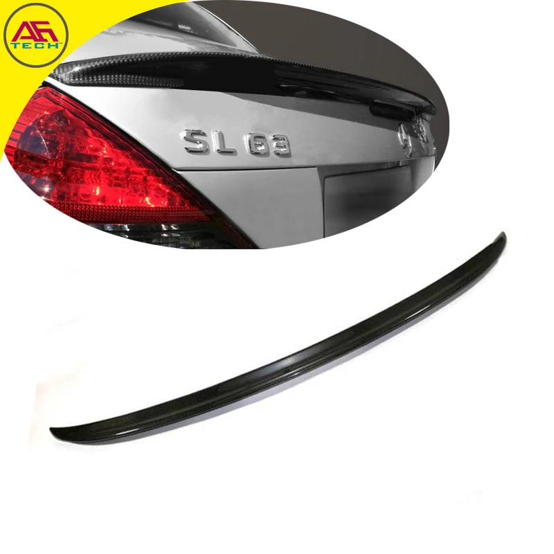 Задний багажник из углеродного волокна, спойлер, задний багажник, спойлер, крыло, задний спойлер, крыло для Mercedes-Benz SL class SL350 500 550 63 R230