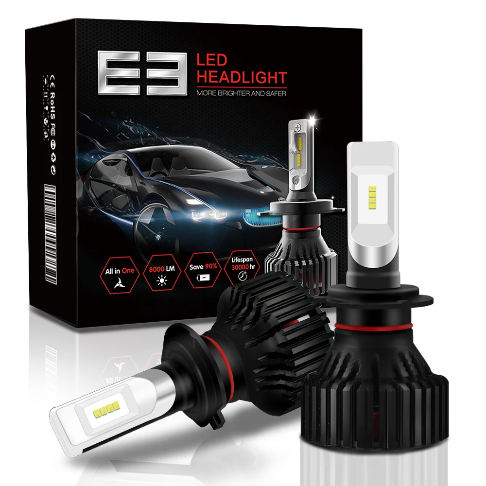 H7 LED автомобисветодиодный мотоцикл H4 светодиодный H11 9006 9005 лампа для фар супер