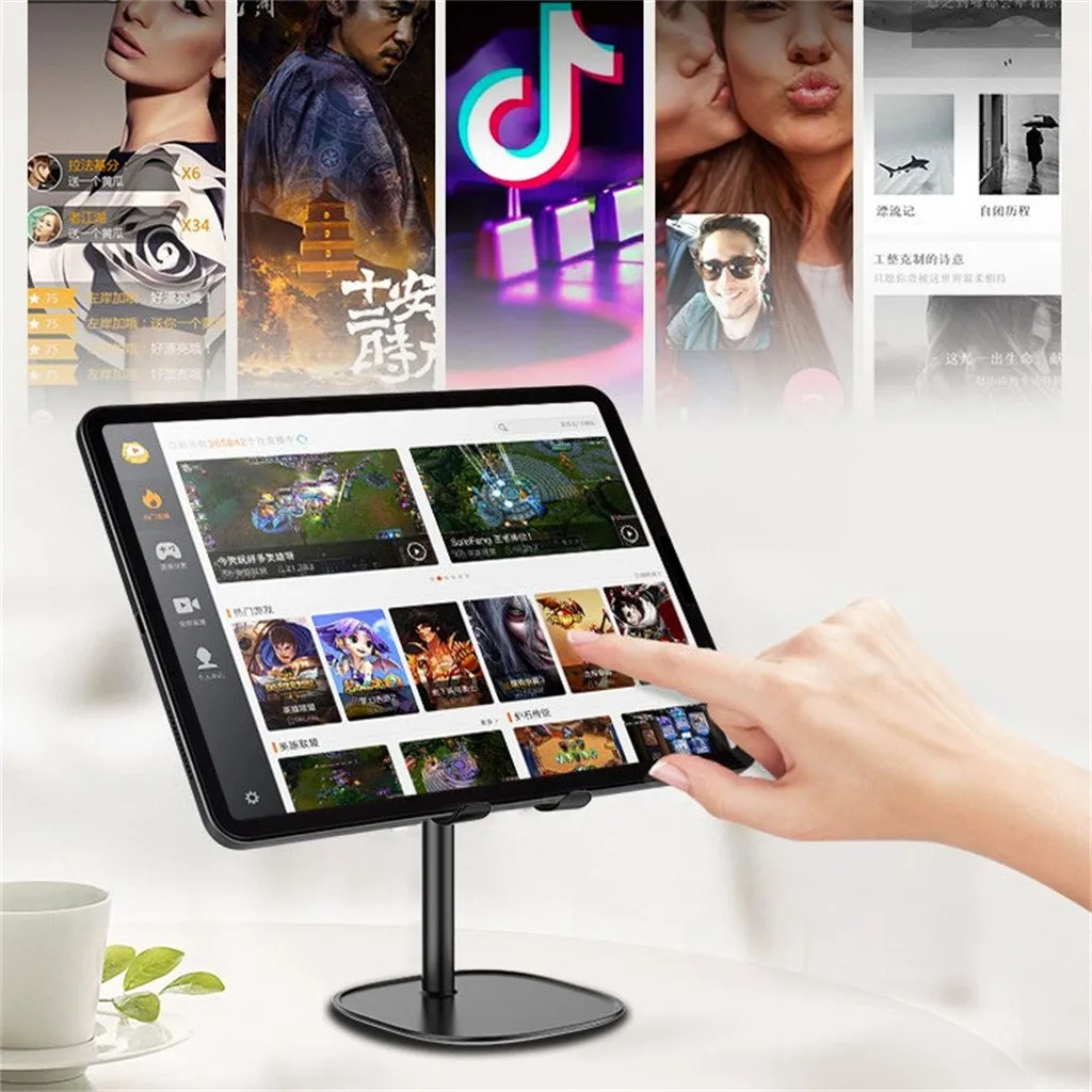 Универсальная настольная подставка для планшета для iPad 7,9 9,7 10,5 11 дюймов металлический вращающийся держатель для планшета для samsung Xiaomi huawei Phone Tablet