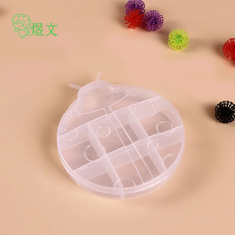 

Animal appearance ladybug environmental protection storage box Rainbow circle card finishing storage box