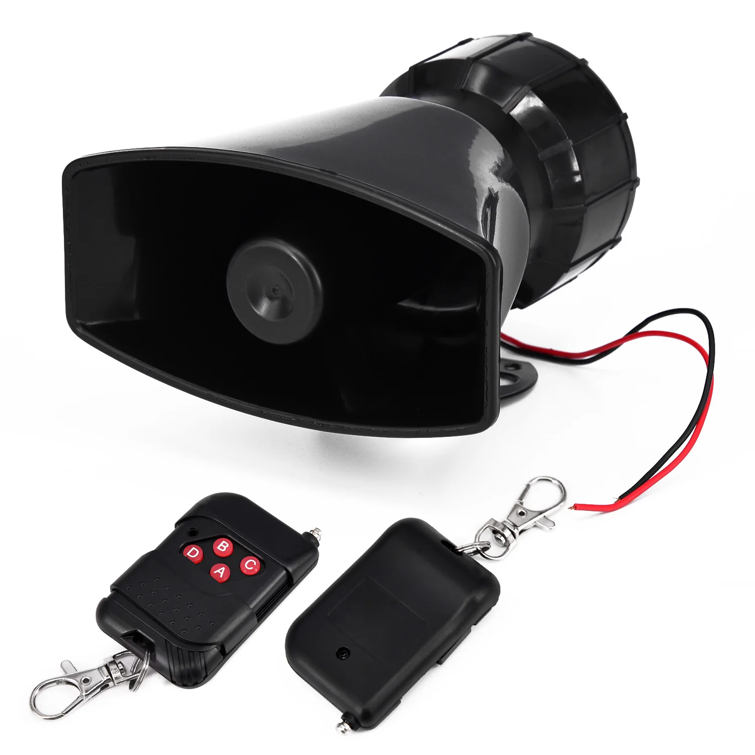  12V DC 7 Tones Wireless Electronic Siren Loud Car Warning Alarm Police Fire Siren Horn for auto acc