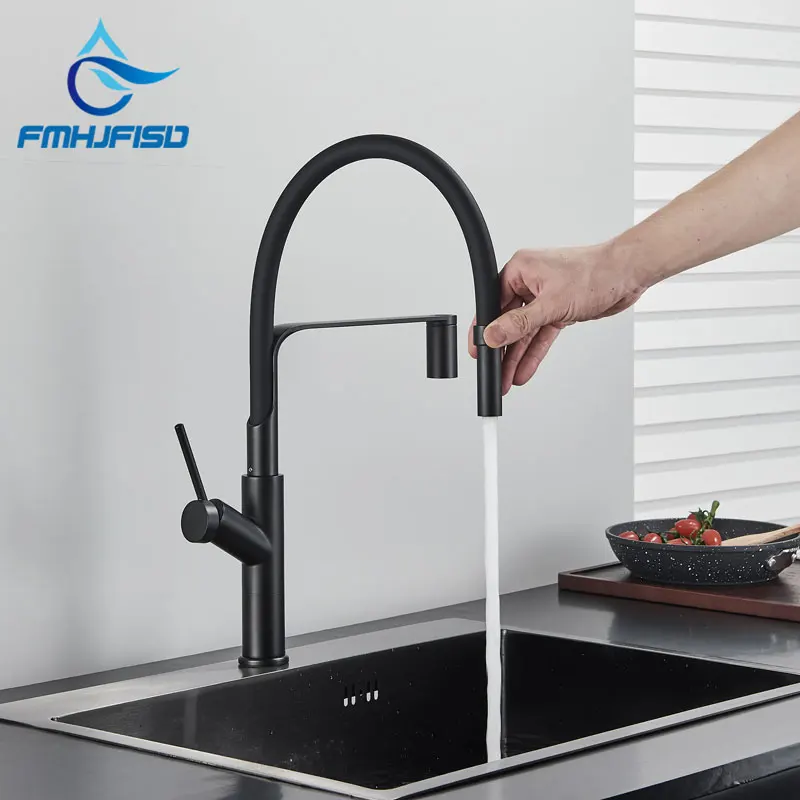 Kitchen Faucets Hot Cold Mixer Crane Tap Deck Mount Pull Out Sparyer