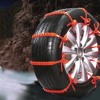 

Winter Tire Anti-skid Chains 1/10Pcs Winter Anti-skid Chains for Car Snow Mud Wheel Tyre Thickened Tire Tendon