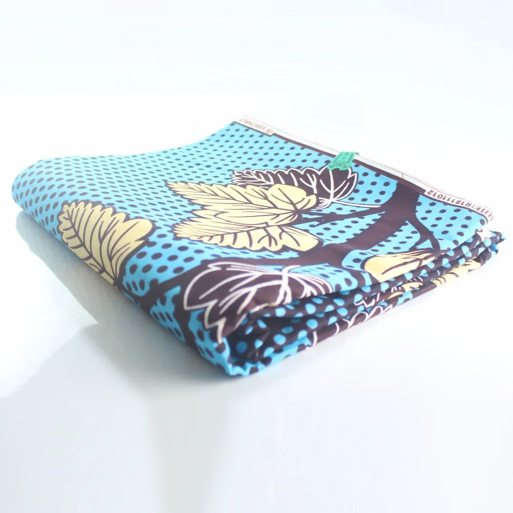 6 ярдов/комплект африканская Высококачественная настоящая голландская восковая ткань хлопок африканский лист печатных DIY ткани