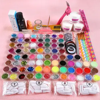 

COSCELIA Acrylic Kit Nail Glitter Powder Kit With Acrylic Liquid Nail Art Tools Kit Nail Tip Decoration All For Manicure Set