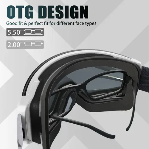 JULI Professional Magnetic Ski Goggles Double Layers Lens Anti-fog UV400 Big Ski Mask Glasses Snowboard Goggles For Men Women - Image 6