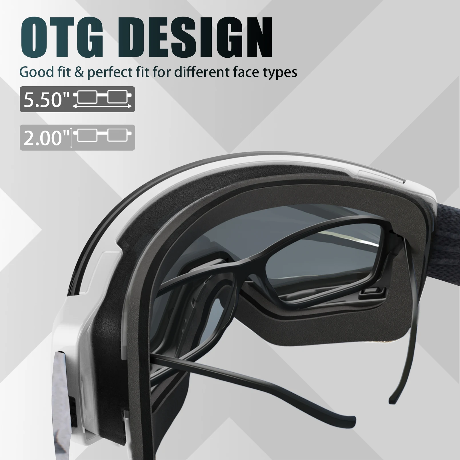 JULI Professional Magnetic Ski Goggles Double Layers Lens Anti-fog UV400 Big Ski Mask Glasses Snowboard Goggles For Men Women 5