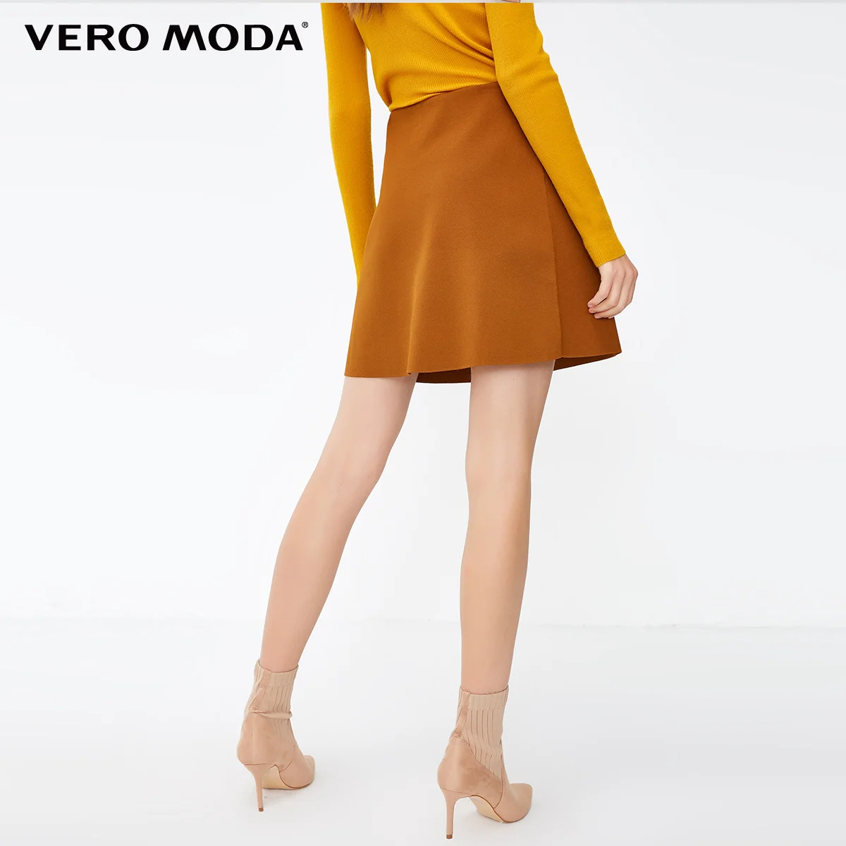 Vero Moda Женская плиссированная трапециевидная эластичная юбка на талии | 31831J504