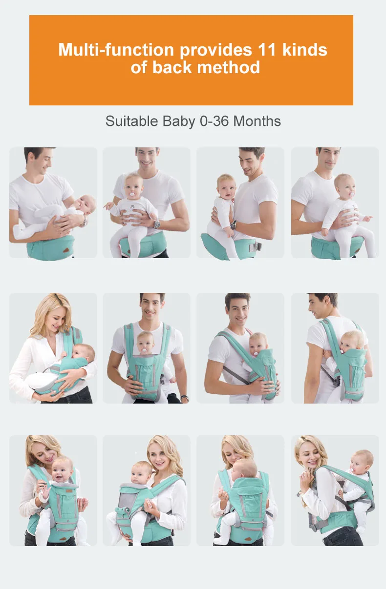 TUKATO Baby Carrier, дышащие, фронтальные, удобные слинги для младенцев, кенгуру, для 0-30 месяцев