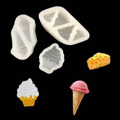 DIY формы в форме мороженого, сыра, торта, кулон, DIY силиконовая высушенная форма, аксессуары для цветов, инструменты, оборудование, формы из