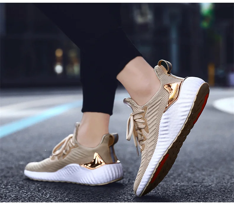 Дизайн, черные дышащие мужские кроссовки Flyknit, кроссовки, Осенние легкие Нескользящие мужские кроссовки для бега