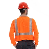 Men's Hi Vis Long Sleeve Safety Shirt