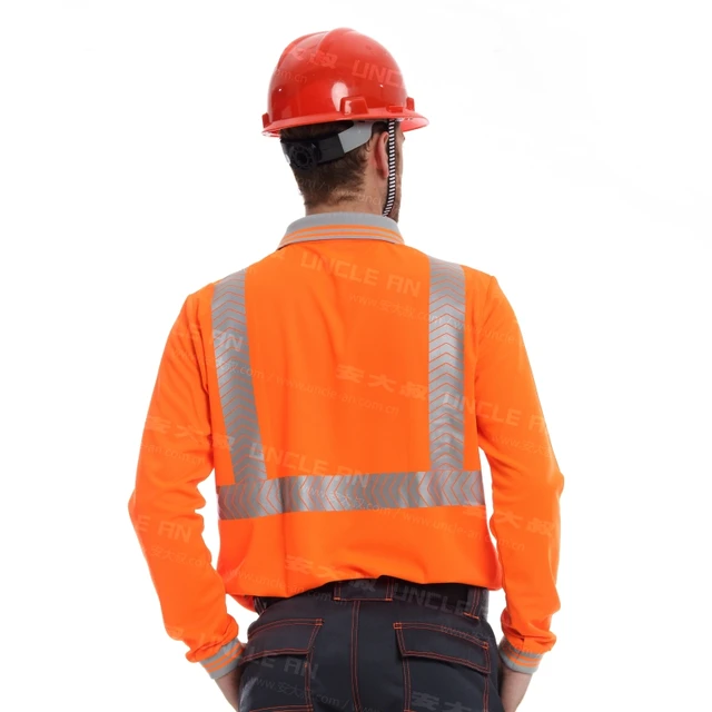 Men's Hi Vis Long Sleeve Safety Shirt