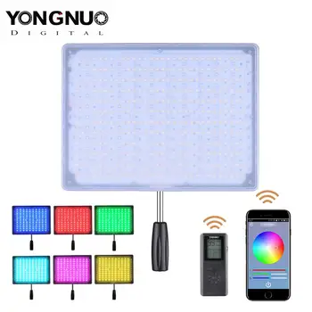 

YongNuo YN600 RGB Professional 5500K+RGB LED Video Light Soft Light Adjustable Brightness with Remote Controller r42