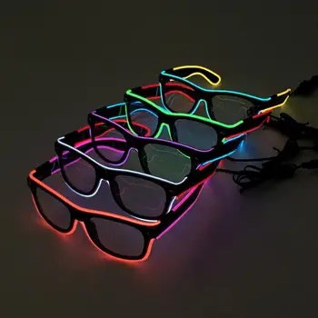 

New 35 styles Colorful Rave Party EL glow Glasses Flashing LED Light up Glasses for wedding birthday party glow props