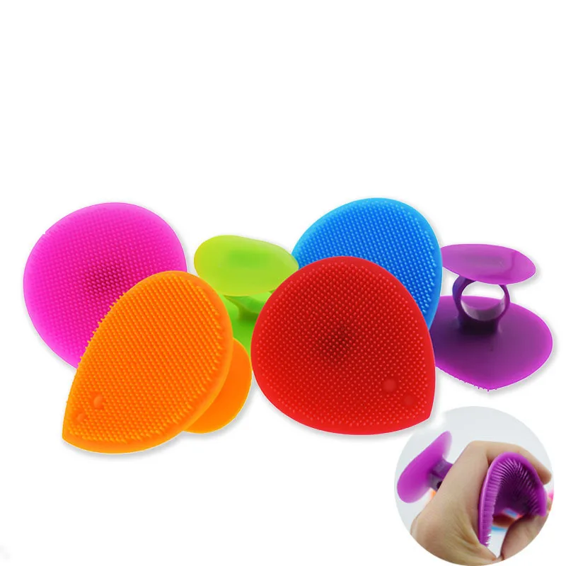 

Silicone Face Brushes Beauty Washing Pad Facial Exfoliating Blackhead Face Cleansing Tool Soft Deep Cleaning Face Brushes T0603