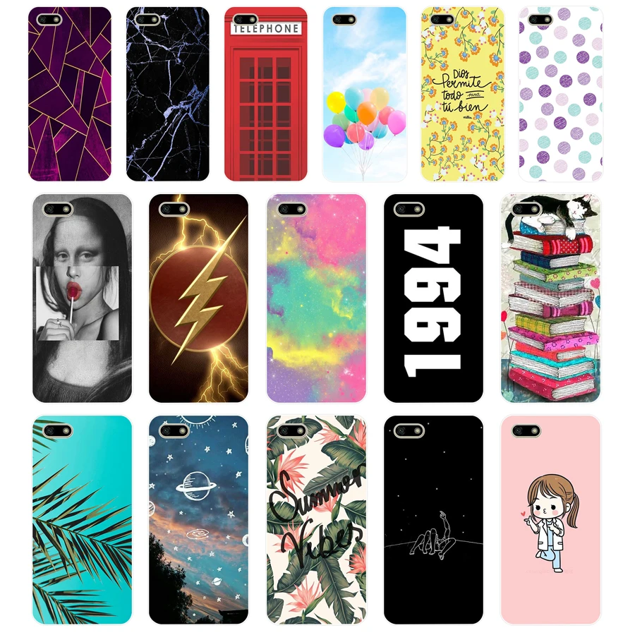 

F For Huawei Honor 7A 5.7"inch Case Soft Silicon TPU Phone Back cover honor 7a Case For Huawei Honor7A