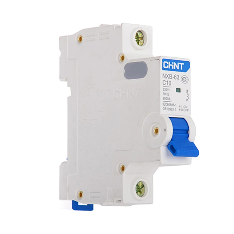 CHNT CHINT Miniature Circuit Breaker NXB-63 MCB 1P C6 C10 C16 C20 C25 C32 C40 C50 C63A for Replace DZ47-63 Air Switch