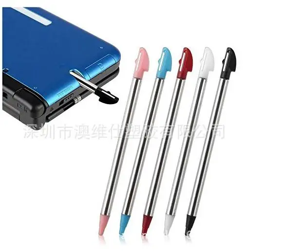 

New 100Pcs/Lot 4 Colors Mental Stylus Touch Screen Pen For 3DS XL For 3DSLL Console